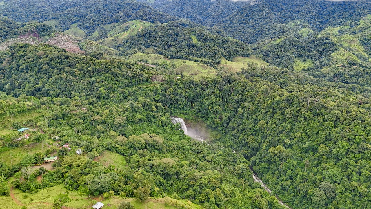 Breathtaking 210 Foot Waterfall on Over 200 Acres of Land in the Lush Hills & Mountains of Perez Zeledon – with SO MANY Additional Development Options!