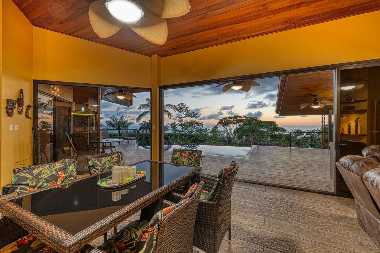 Ocean View 3 Bedroom and 2.5 Bath Home in Sought After Escaleras, Dominical