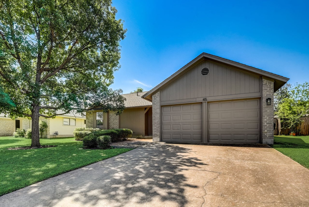 Transform this 1-Story Brushy Creek Home w/ a New Roof into Your Dream Oasis!