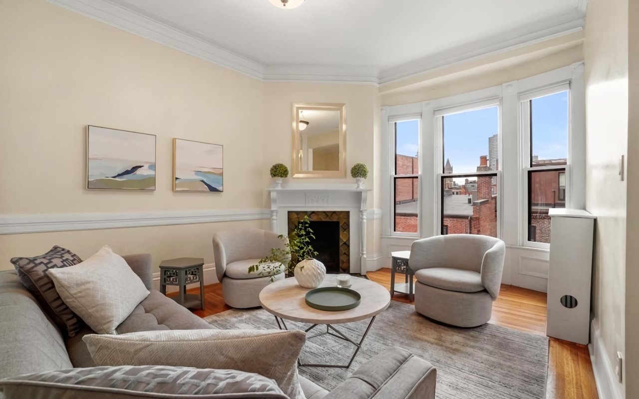 On the Market: Back Bay Brownstone With Common Roof Deck, Private Storage, and More