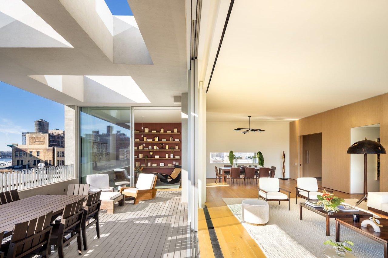 Sliding Glass Walls Meet Outdoor Spaces in This $10.8m Penthouse Atop Chelsea’s Jardim Condo