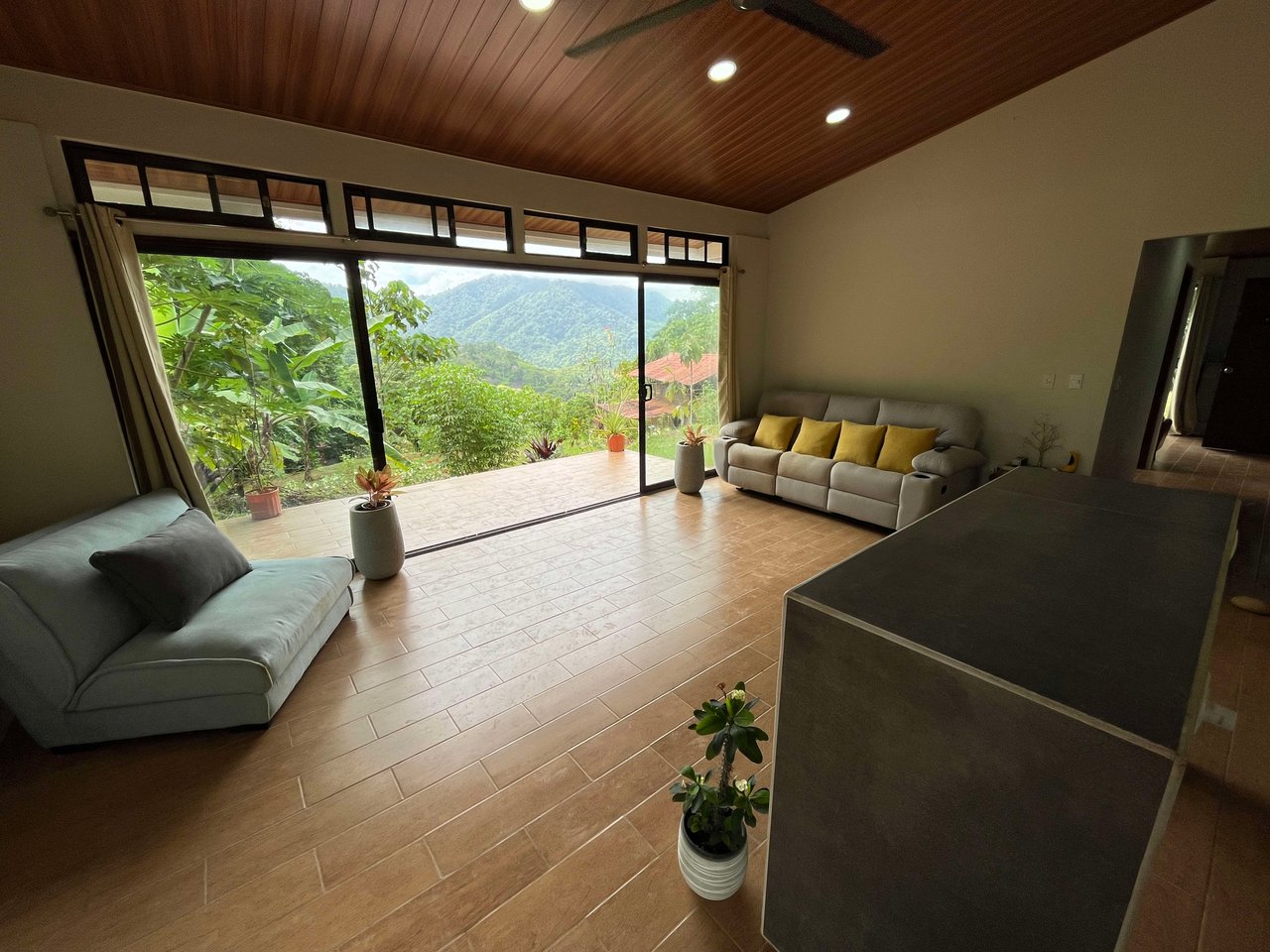 Costa Azul 120-degree Mountain View House With Costarican Wooden House as Lagniappe.