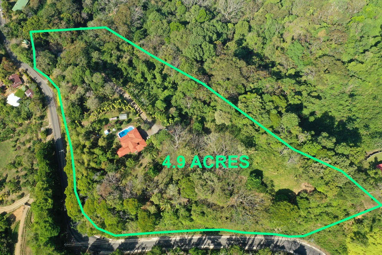 Platanillo Majestic Mountain and Ocean Views with Home on 5 Acres, 4 bedroom