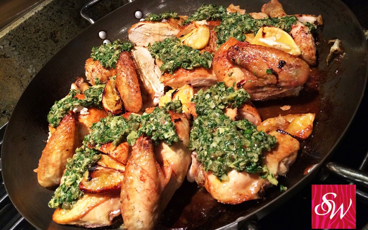 Chicken al Forno with Salsa Verde