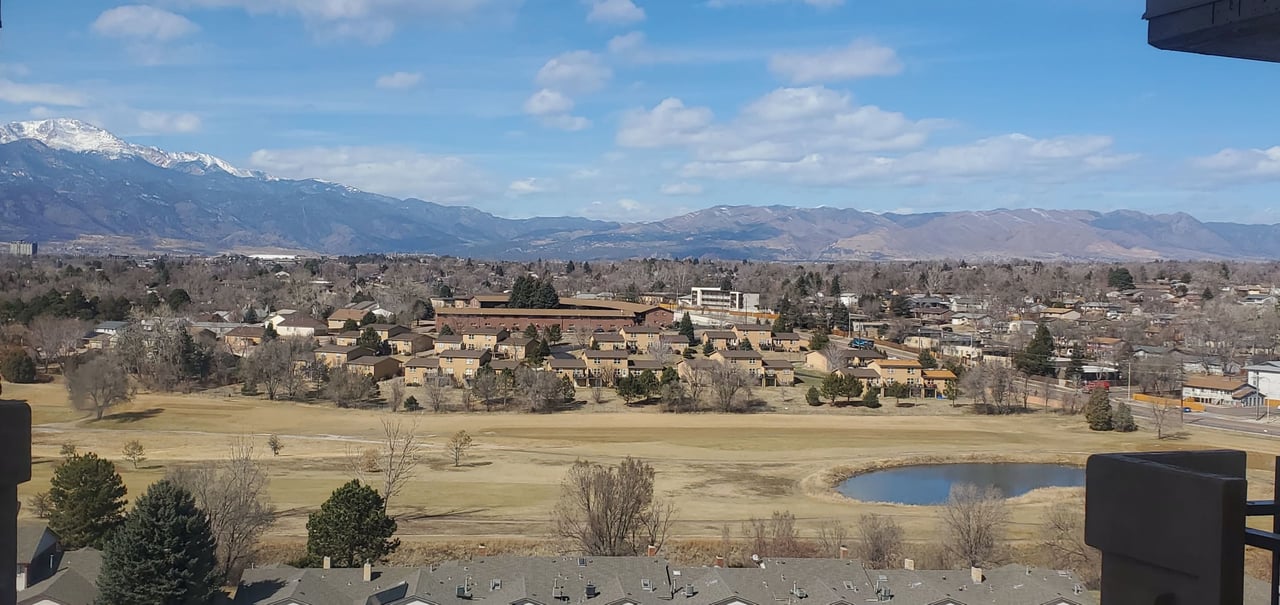 A panoramic view of Colorado Springs, Colorado