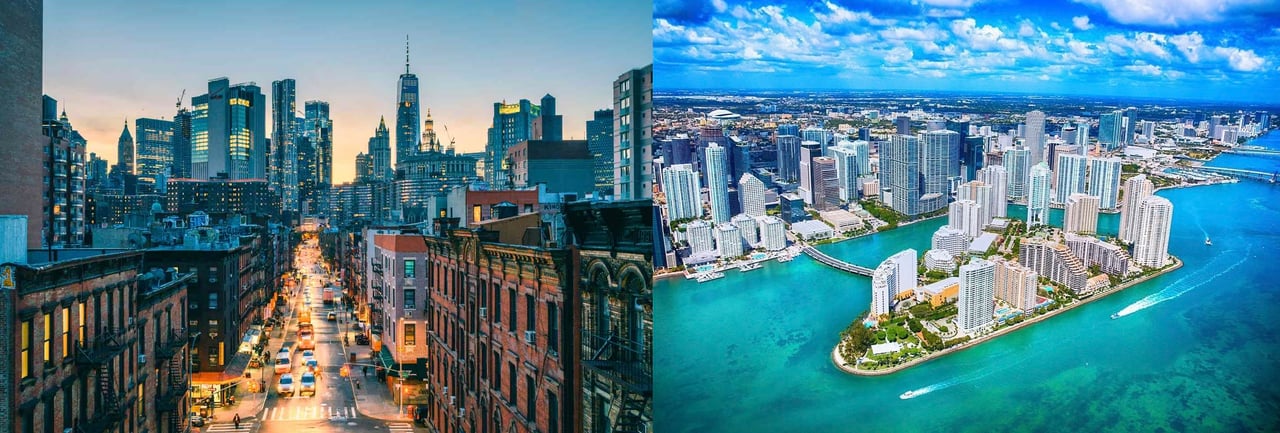 Manhattan vs Miami