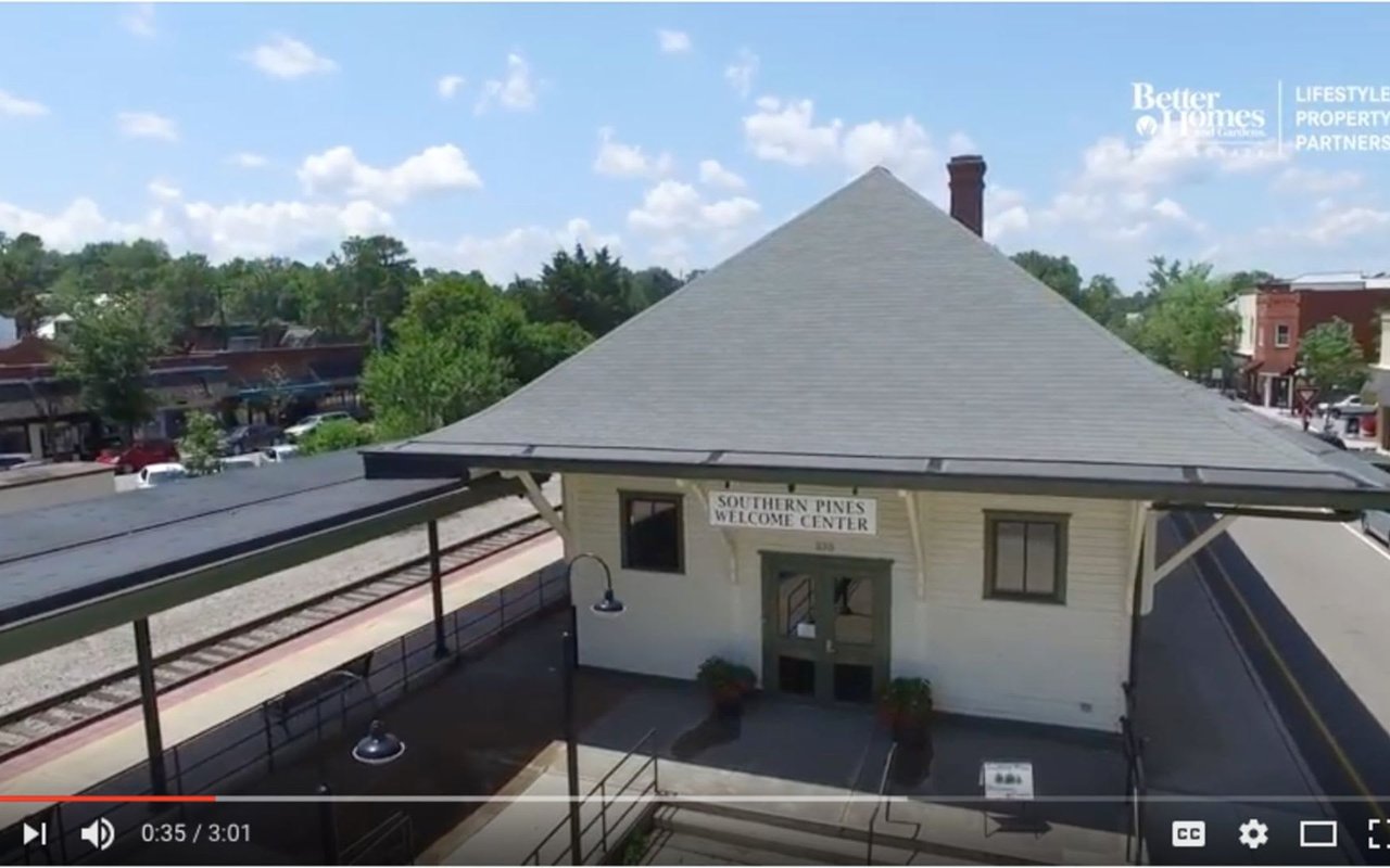 Downtown Southern Pines Drone Tour