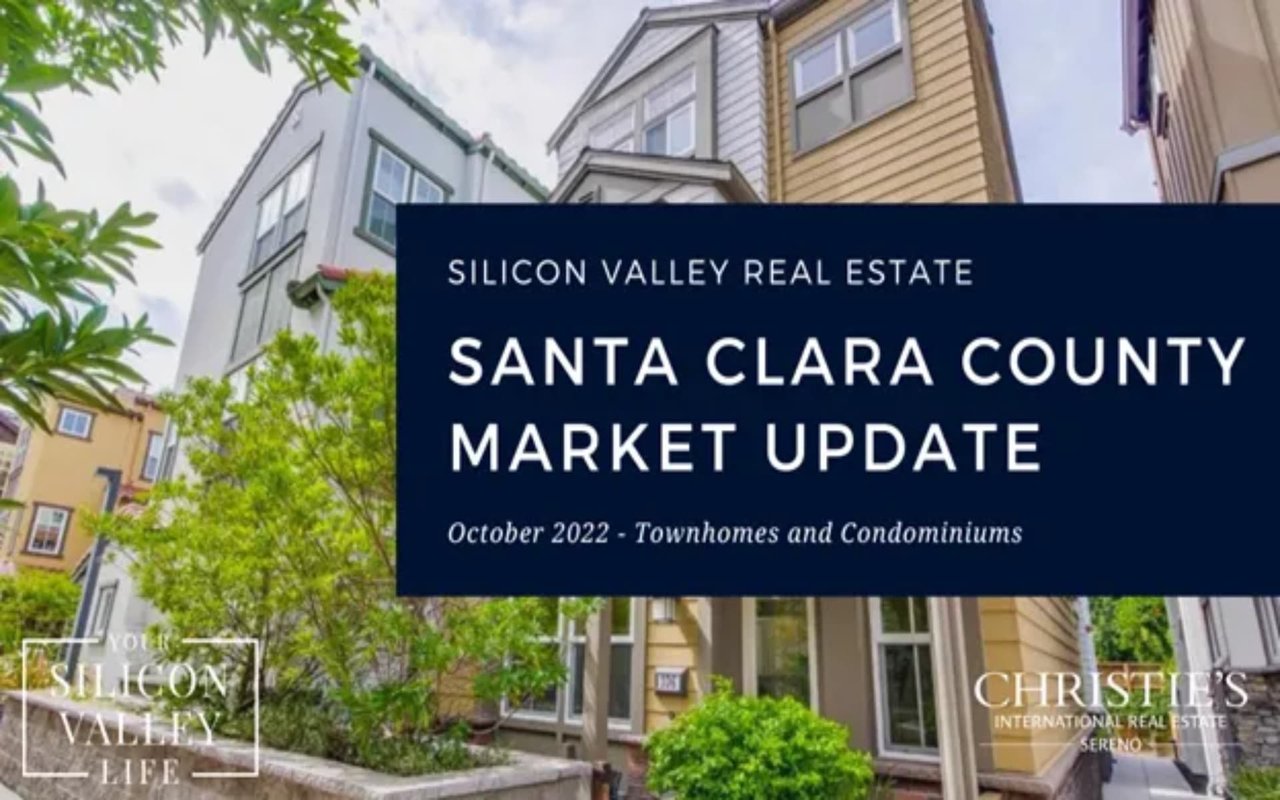 Santa Clara County Market Update - Oct 2022 Townhomes and Condominiums