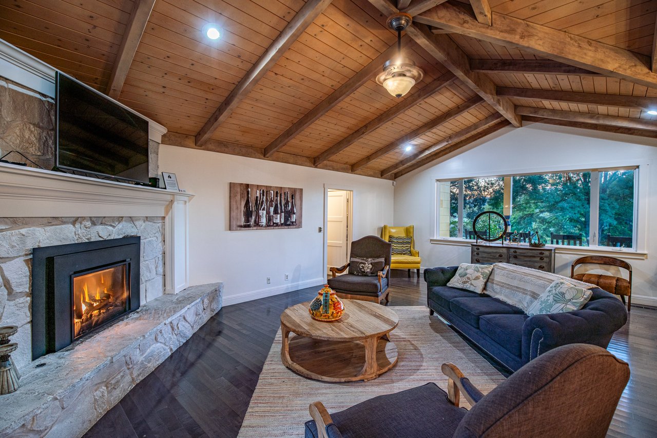 Fireplace of Fairfield and Suisun Valley Vineyard Estate | Carmen Gray Team Luxury Listing