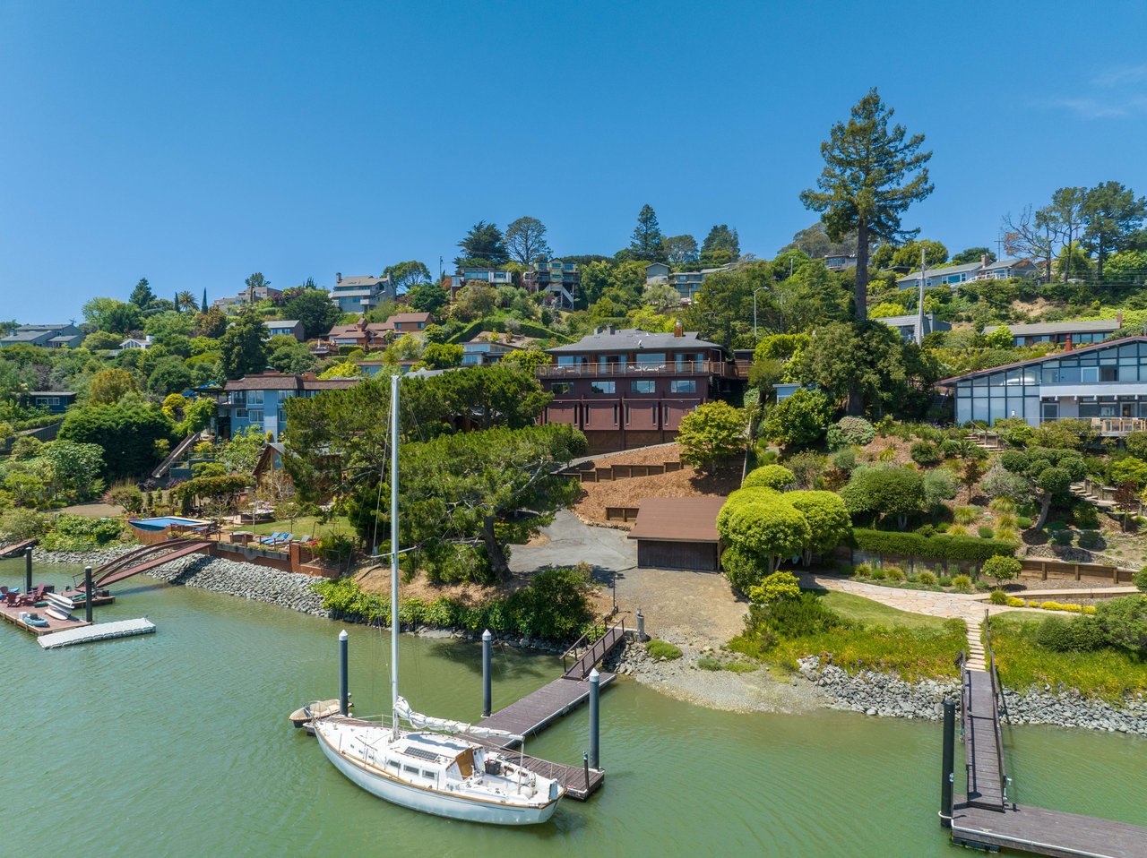 Waterfront Legacy Estate with Private Dock & San Francisco City Views