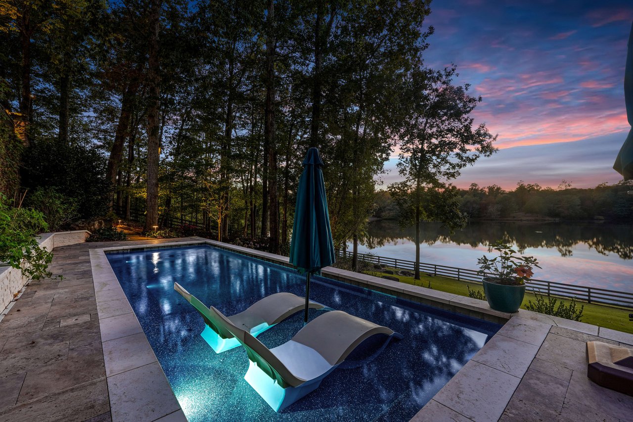 Quiet Listing: Elegant Lakefront Estate on 3 Acres in Alpharetta Georgia - Serene Views & Modern Luxuries Await