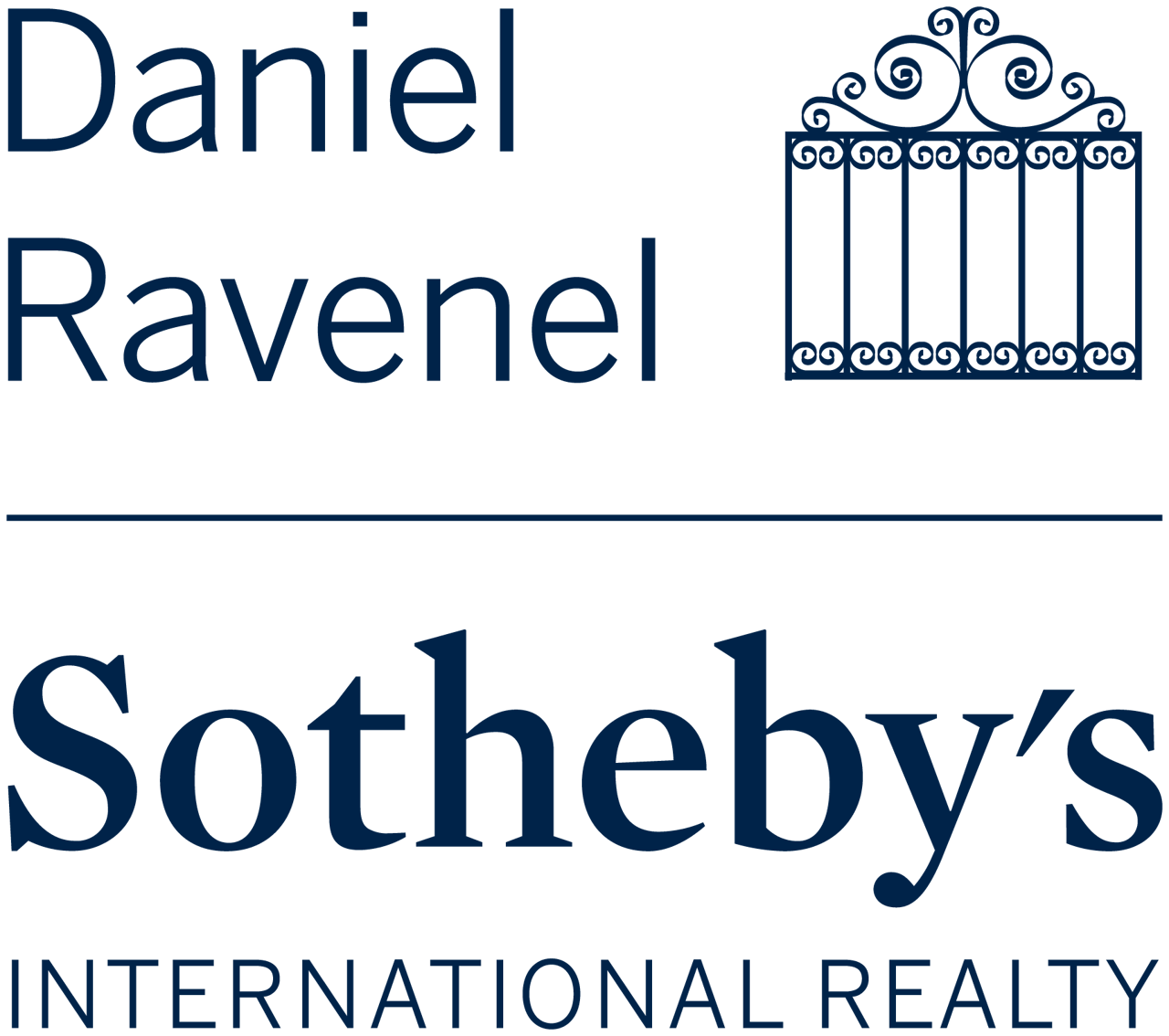 Daniel Ravenel Sotheby's International Realty Blue-colored font logo logo