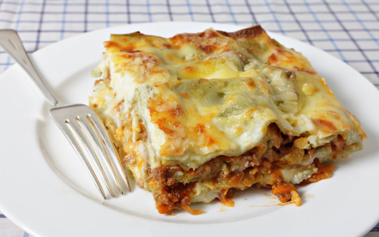 Lasagna Bolognese With Spinach