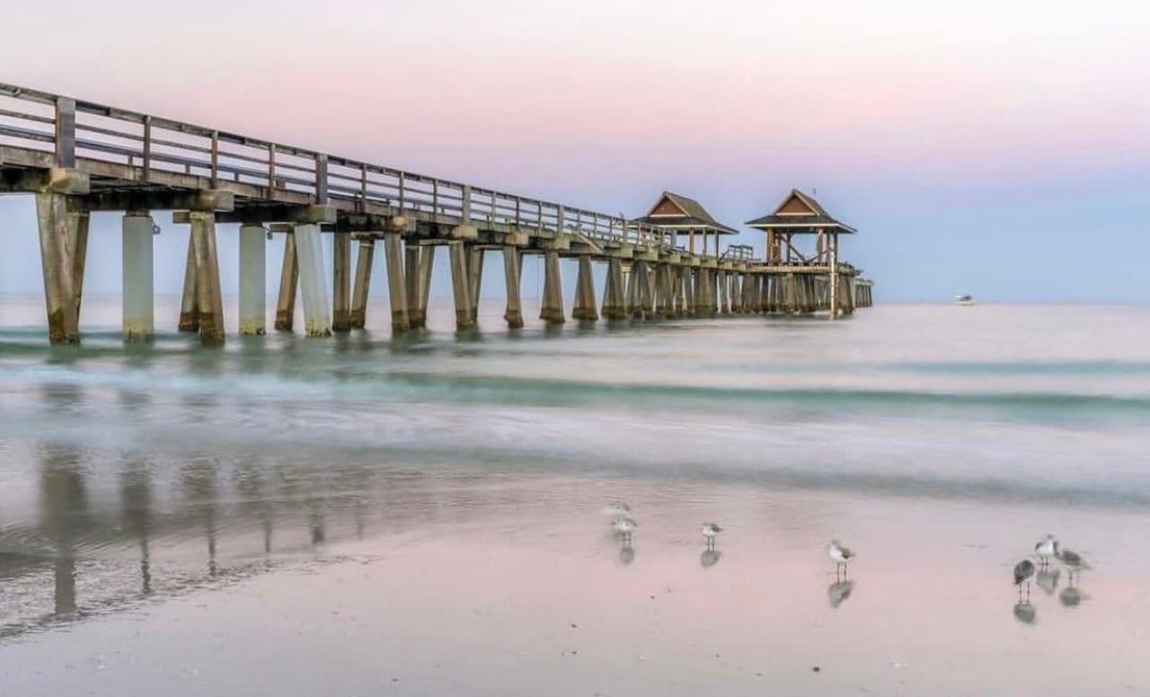 Naples Pier Water Gulf Coast Florida