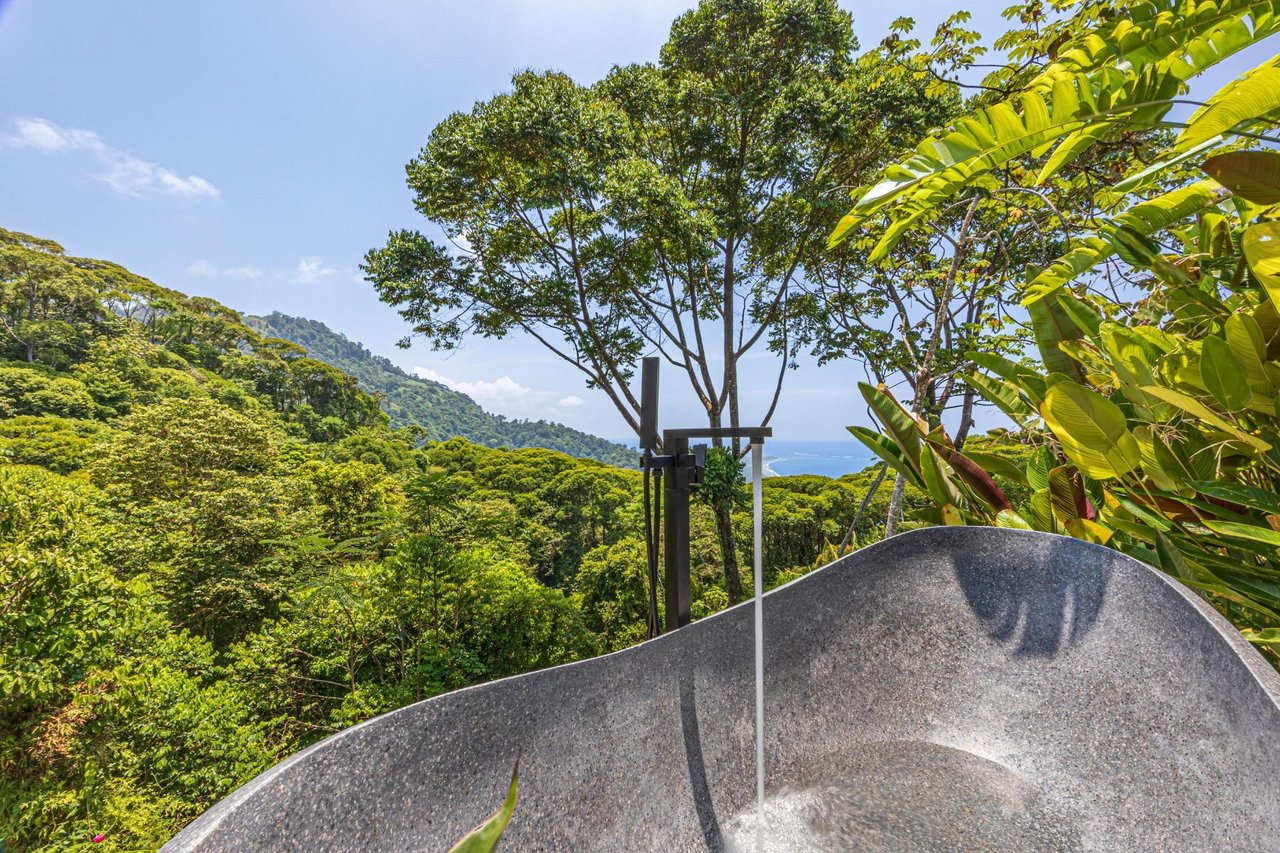 Architectural Whale Tail Villa, Dominical, Puntarenas