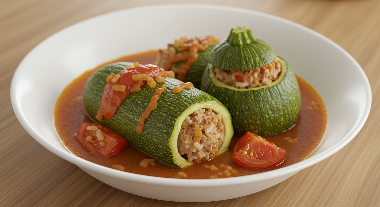 January 2022 Stuffed Courgettes