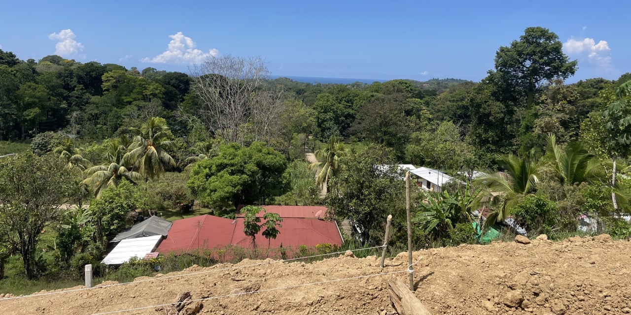 Lot With Ocean Views And Legal Water, Internet & Easy Access In Ojochal Costa Rica