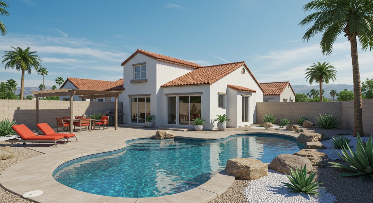Glendale Home for Sale in Marshall Ranch With 4 Bedrooms, 2.5 Bathroom, Pool, Spa