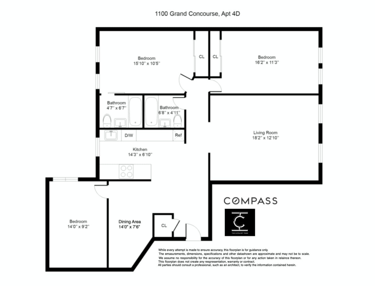 1100 Grand Concourse, #4D