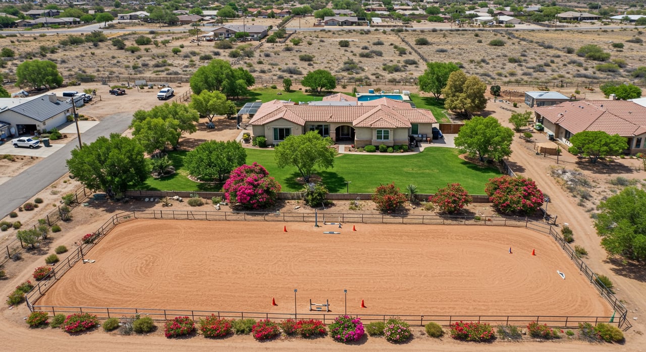 One-Story Estate with Horse Facilities!