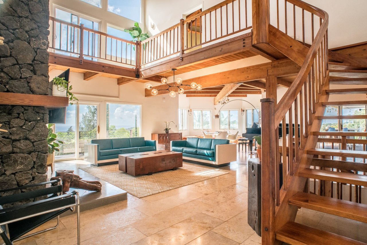 Large Mid-Century Modern House with Ocean and Mountain Views
