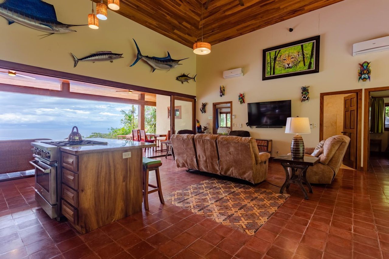 Ocean View Home With Rainforest Setting