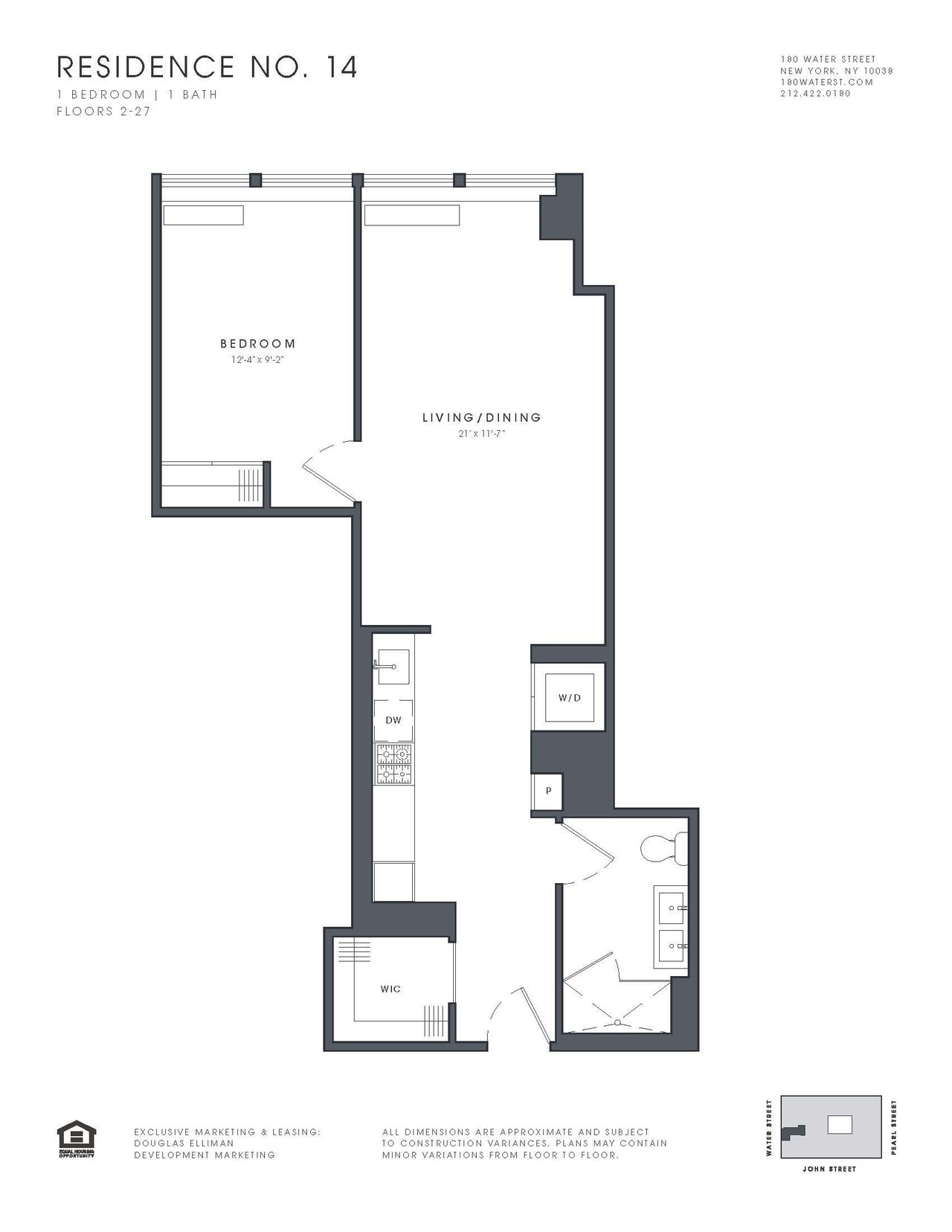 180 Water Street, Apt 1314