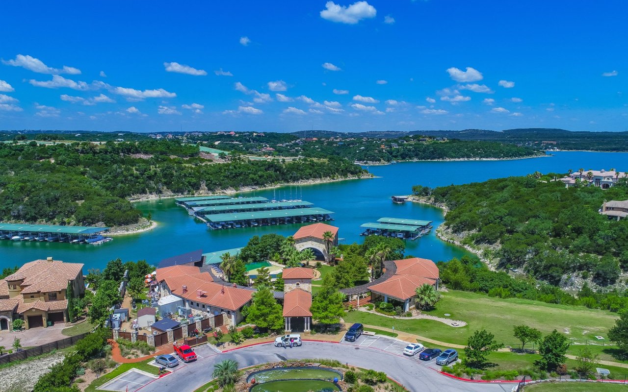 View of the Rough Hollow Marina, Rough Hollow Lakeway Texas, Rough Hollow homes for sale