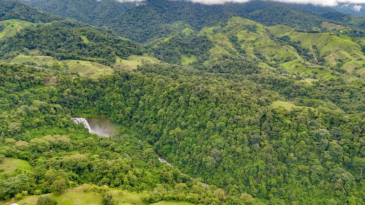 Breathtaking 210 Foot Waterfall on Over 200 Acres of Land in the Lush Hills & Mountains of Perez Zeledon – with SO MANY Additional Development Options!