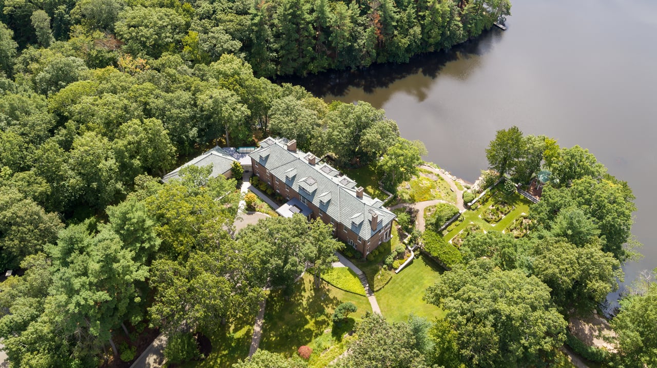Dedham Estate Overlooking Weld Pond