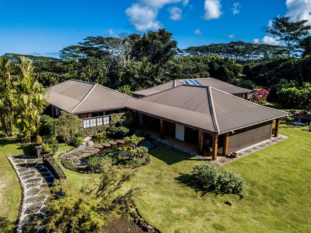 Impeccably Crafted Stunner With Mountain Views and Japanese Gardens