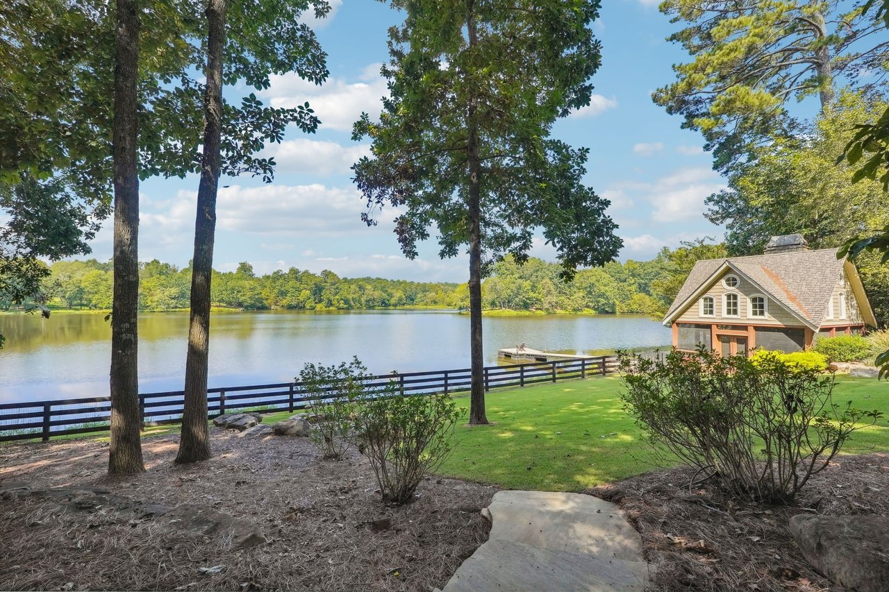 Quiet Listing: Elegant Lakefront Estate on 3 Acres in Alpharetta Georgia - Serene Views & Modern Luxuries Await