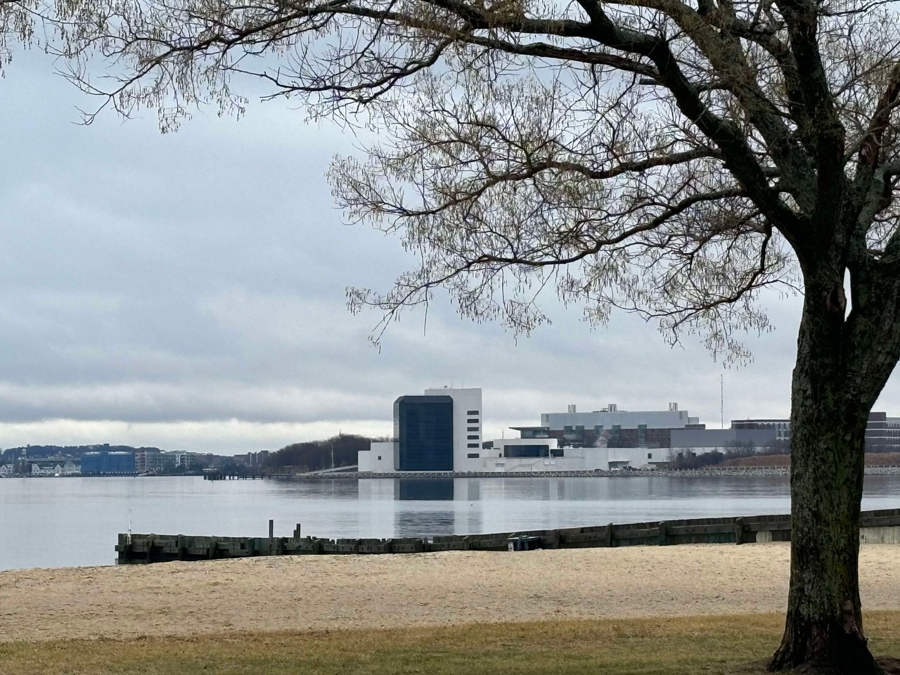 M St Beach looking at the JFK Library