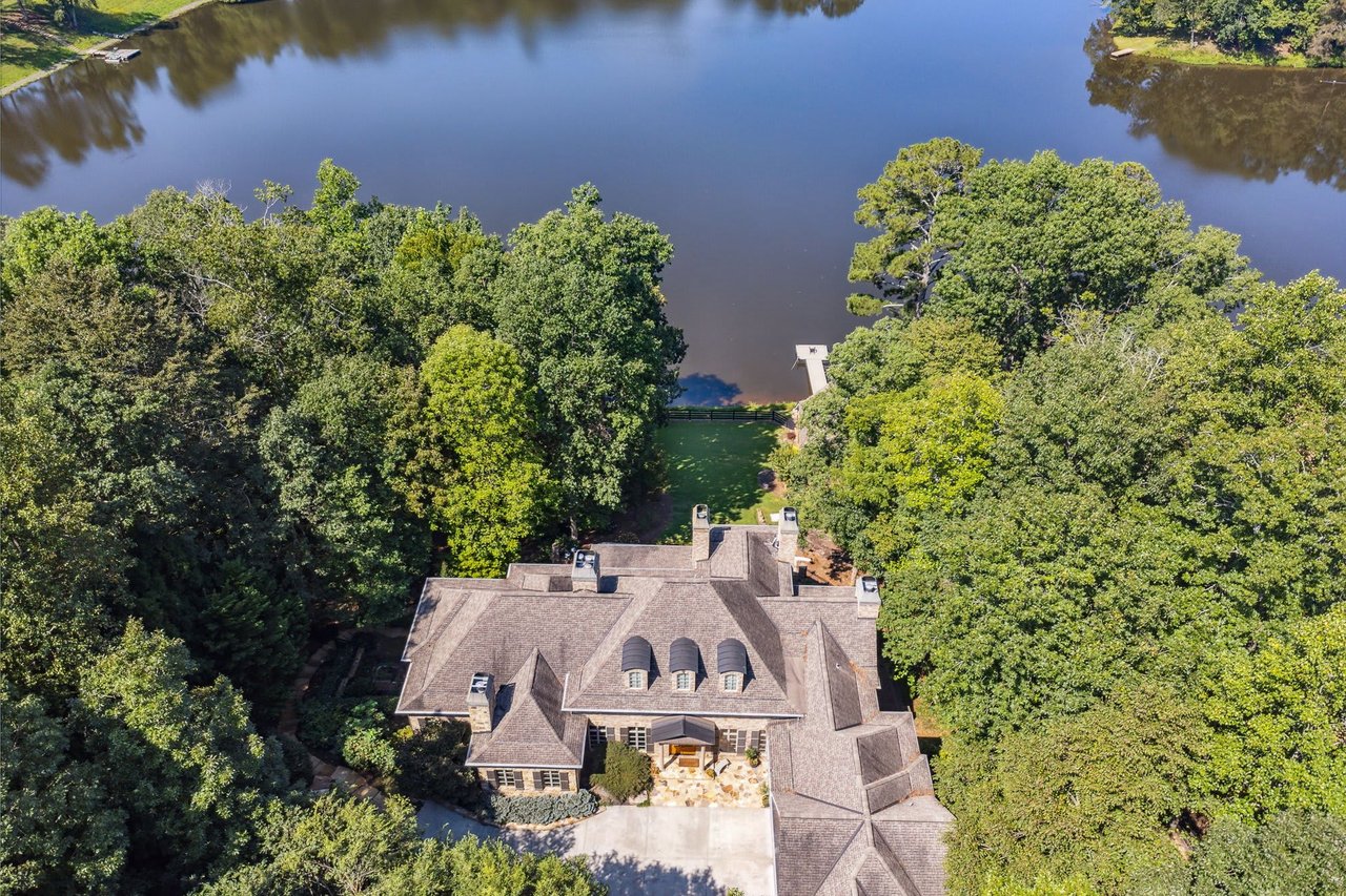 Quiet Listing: Elegant Lakefront Estate on 3 Acres in Alpharetta Georgia - Serene Views & Modern Luxuries Await