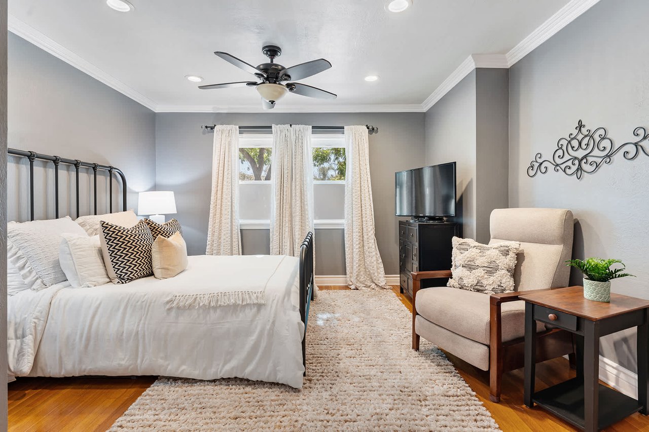 Master bedroom in main unit