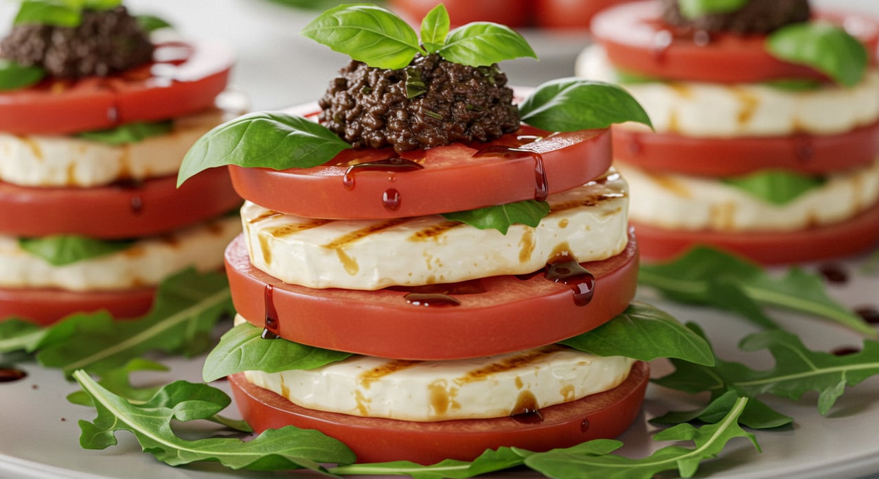 Tomato, Halloumi and Watermelon Salad