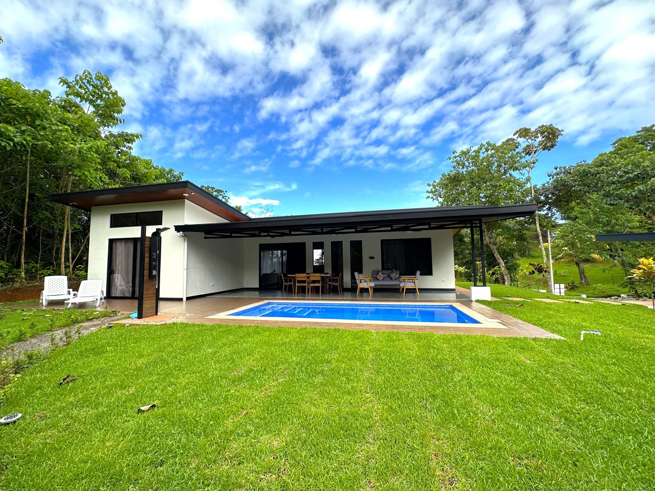 2-Bedroom, Brand New Modern House In Jungle Community On Calle Tucan.