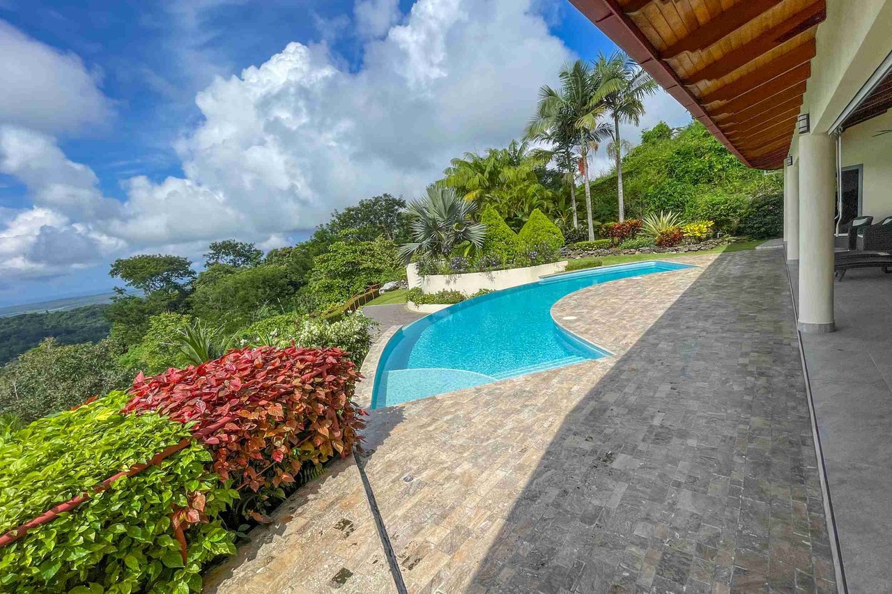 Luxurious Home with Great Outdoor Living Space and Incredible Panoramic Valley & Ocean Views in Chontales near Ojochal Costa Rica