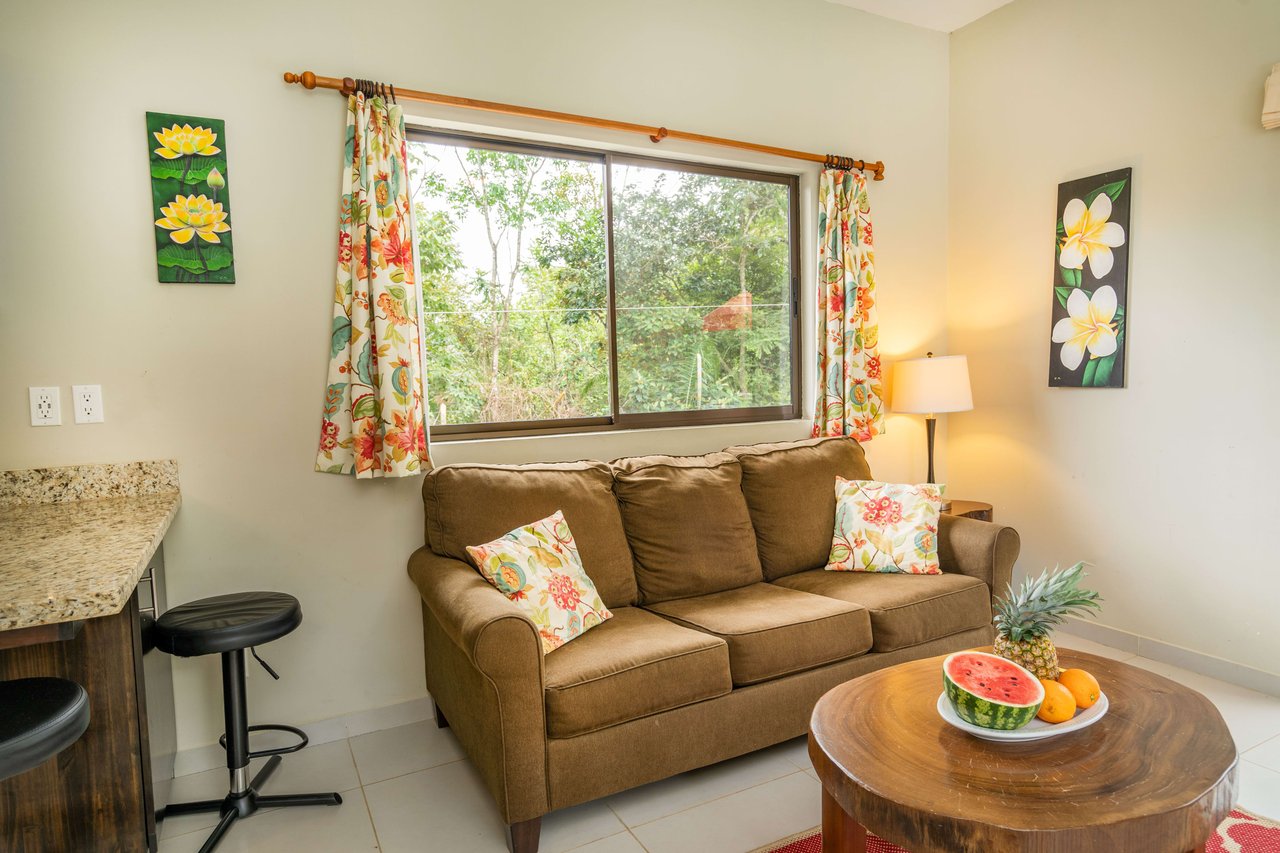  Affordable & Charming 1 bedroom Villa with Pool in gated community, immersed in the rainforest close to Quepos  