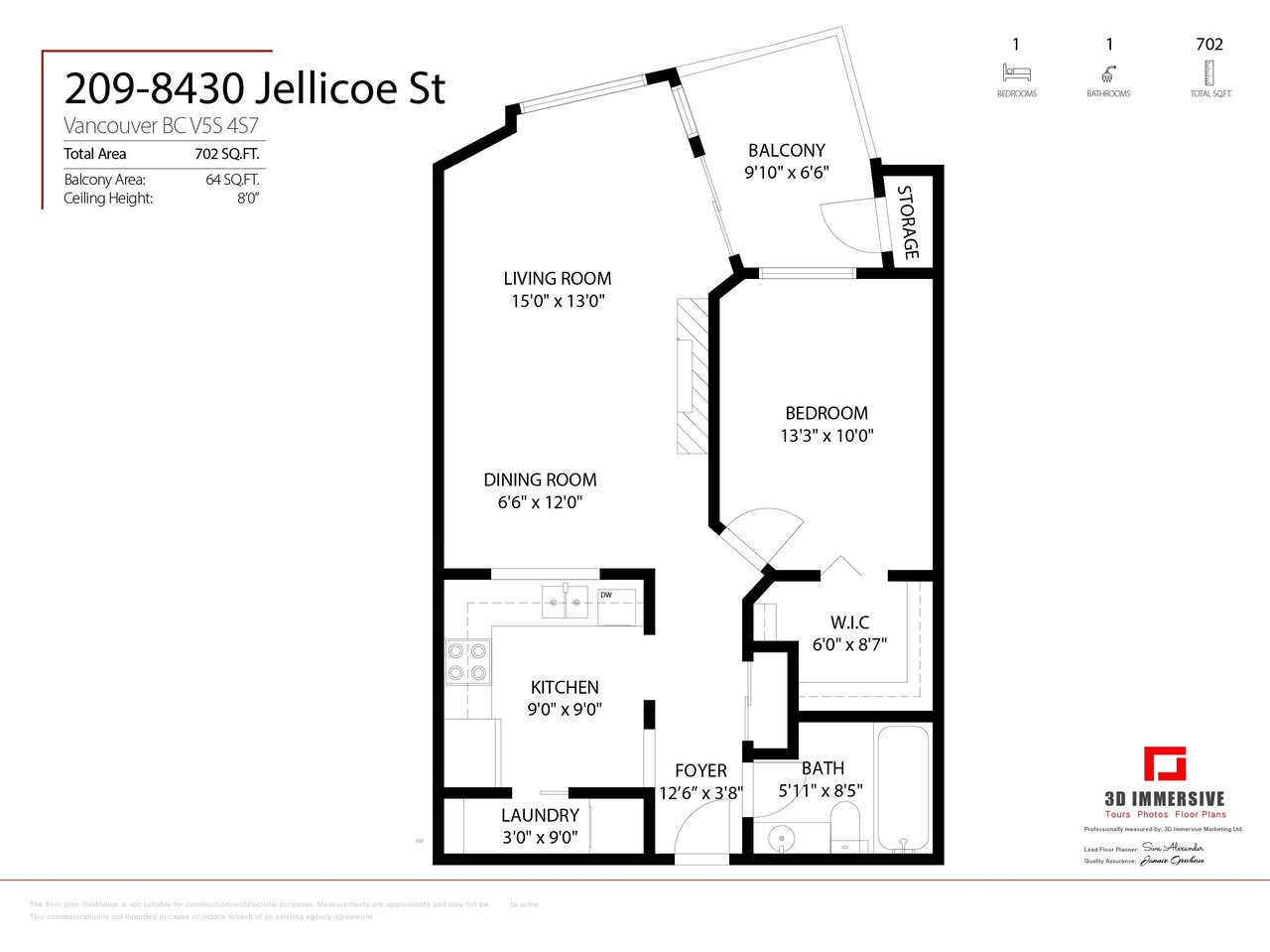 209-8430 Jellicoe St