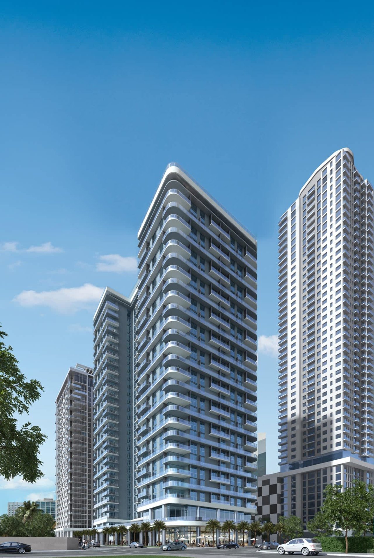 October 2024 | Vertical Construction Begins on 606-Unit Worldcenter Tower