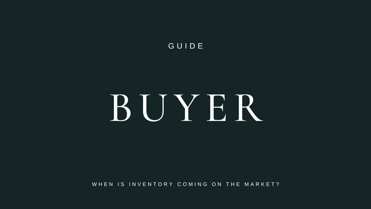 When is inventory coming on the market in Marin?