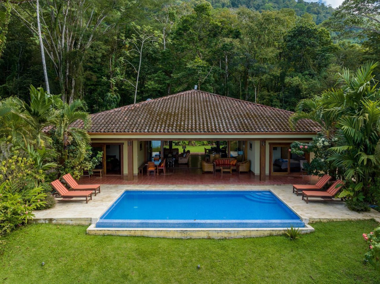 Ocean View Home With Rainforest Setting