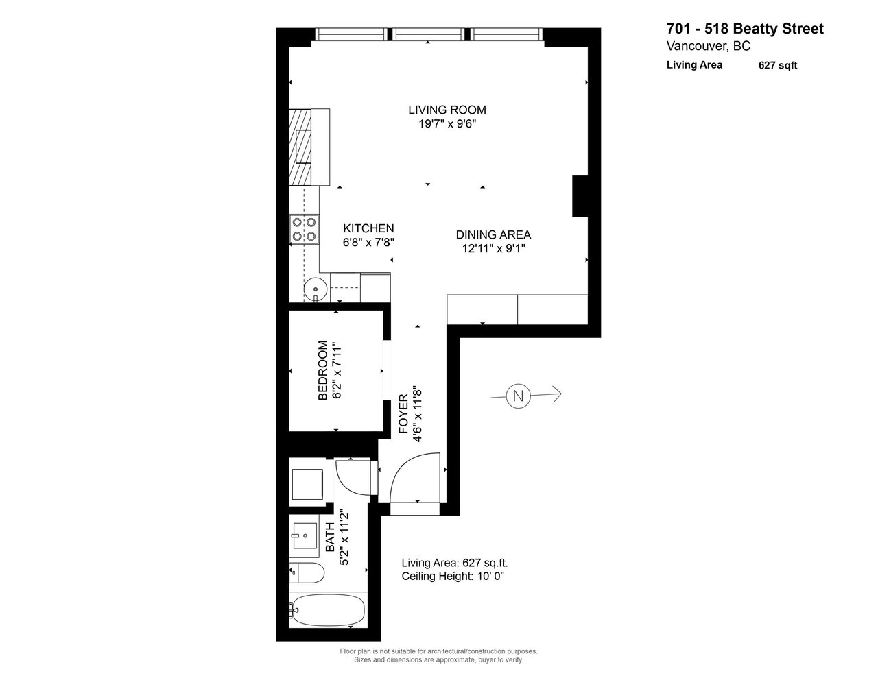 701-518 Beatty Street, Vancouver