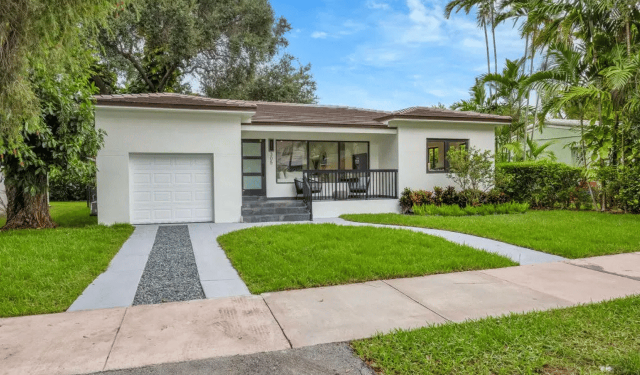 Updated Living on Serene Coral Gables Street