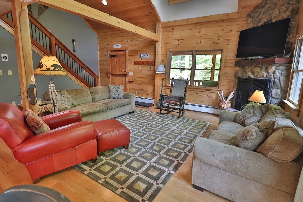 Single family log home ski season rental