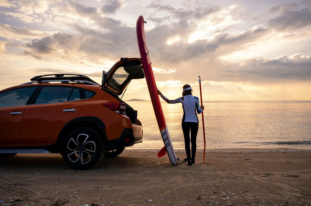 paddle-boarding