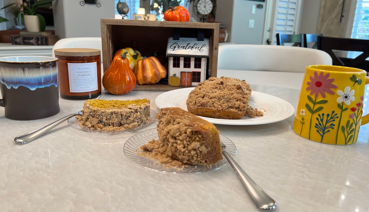 Cinnamon Pecan Streusel Pumpkin Bread