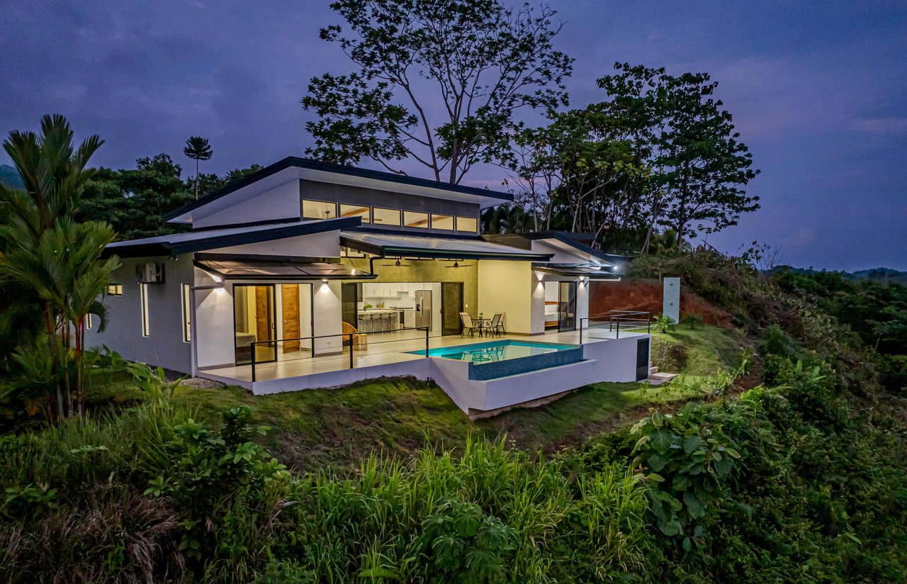 Chontales New Villa with Panoramic Ocean and Mountains Views 