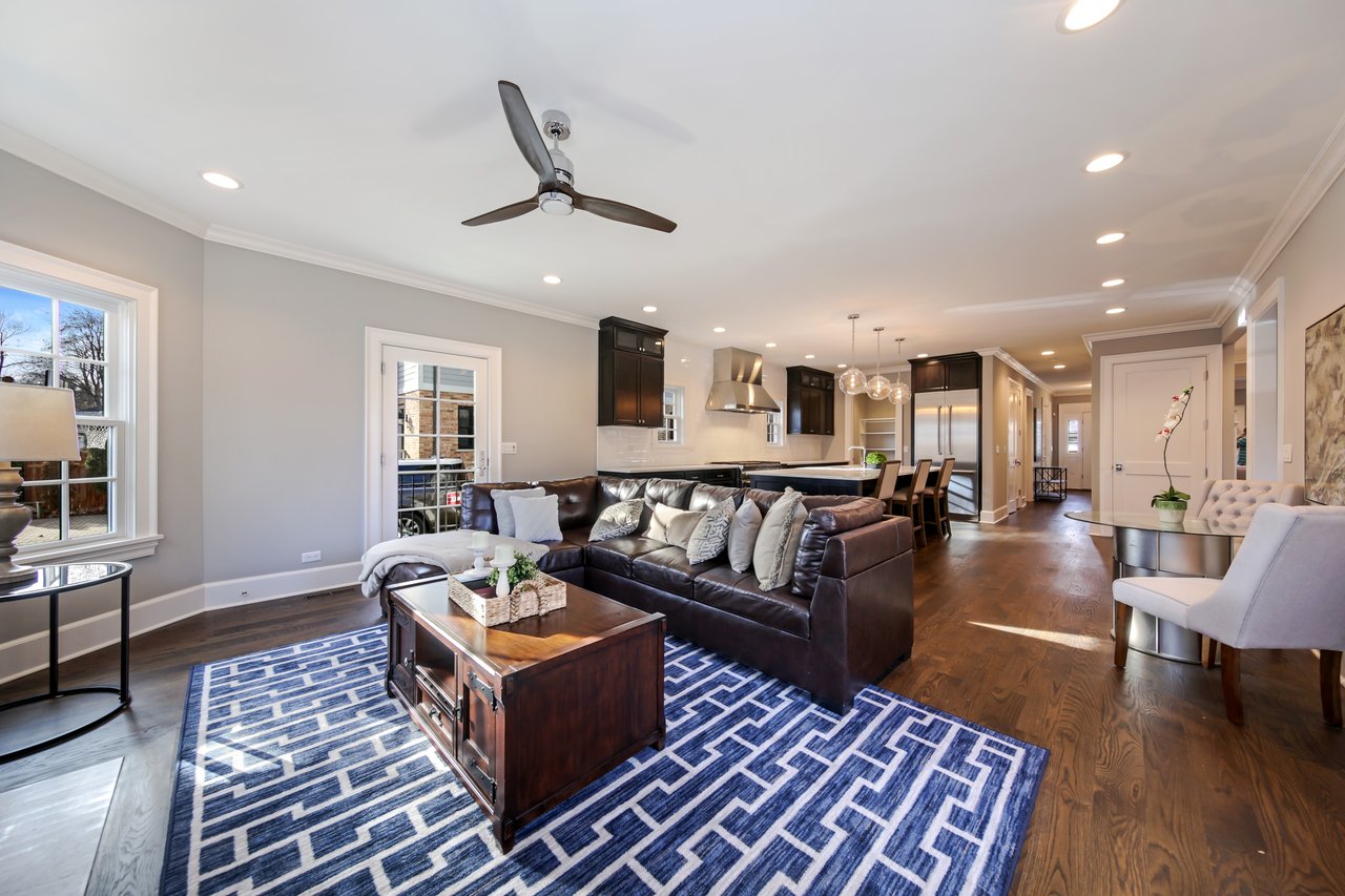 White new construction farmhouse